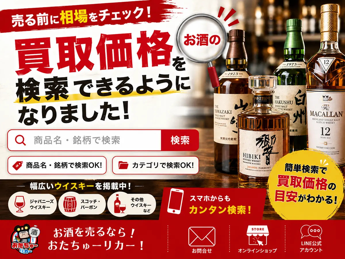 このお酒、いくらくらい？」がサイトで調べやすくなりました