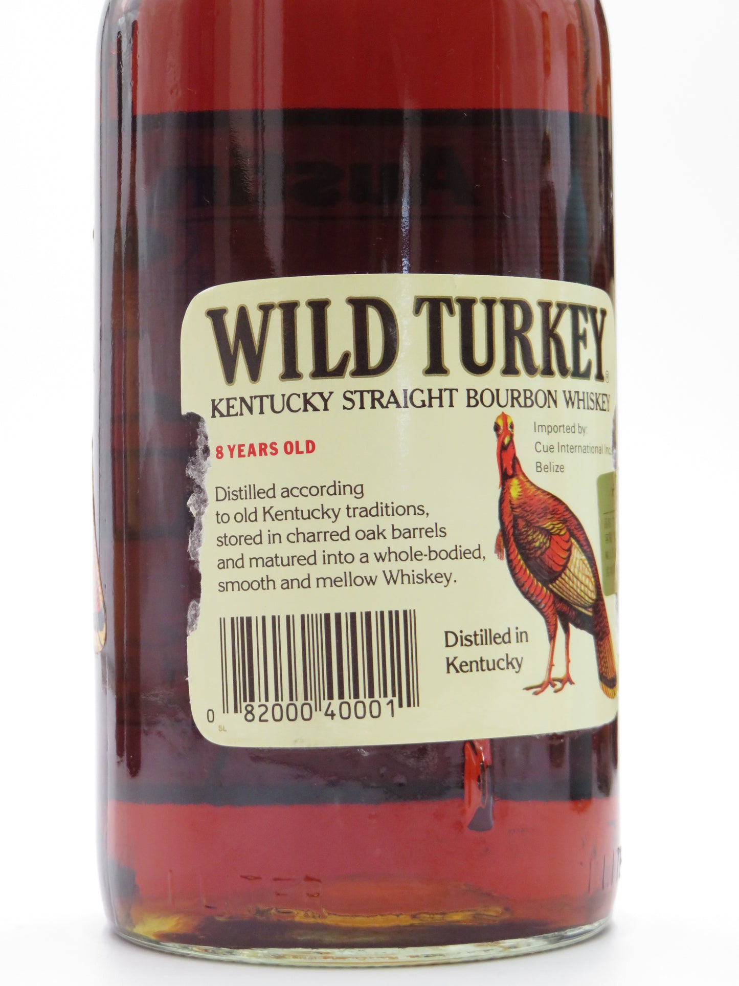 希少品!ワイルドターキー 8年 101プルーフ 50.5% 1000ml 1L 旧ボトル(箱無し)