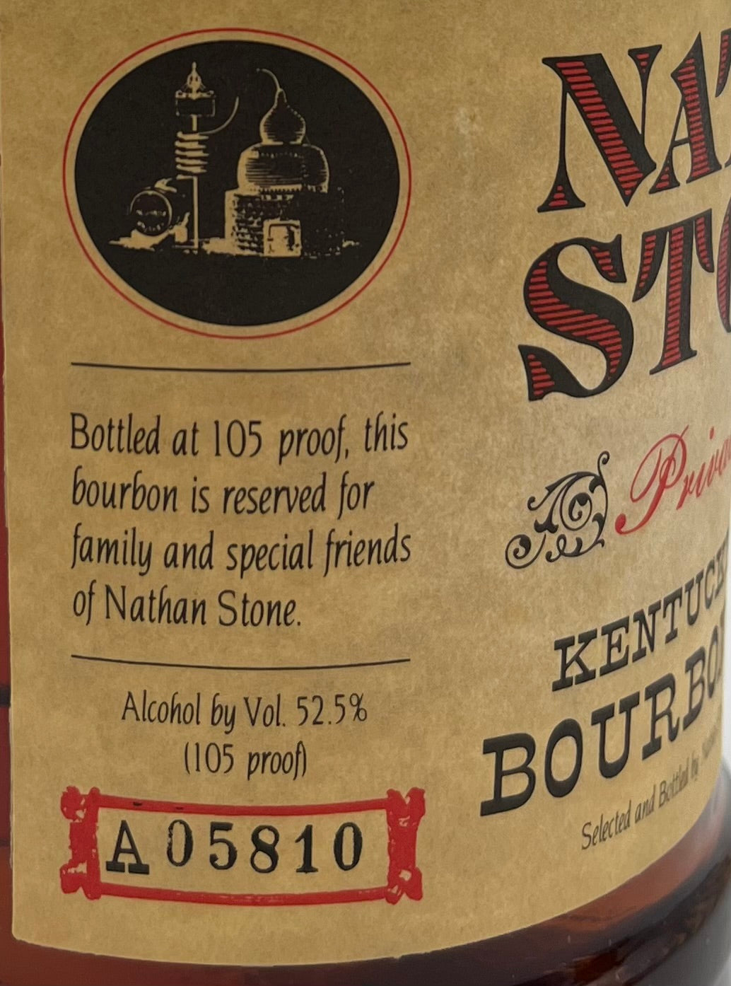 ネイザンストーンズ プライベートストック 105プルーフ 750ml(箱無し)