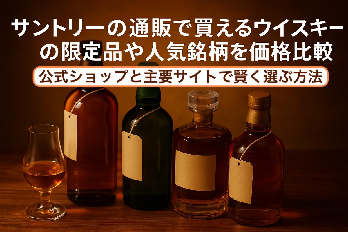 サントリーの通販で買えるウイスキーの限定品や人気銘柄を価格比較｜公式ショップと主要サイトで賢く選ぶ方法