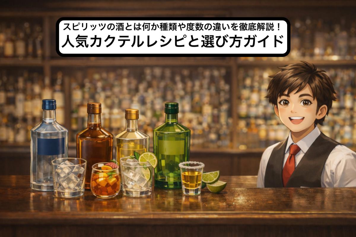 スピリッツの酒とは何か種類や度数の違いを徹底解説！人気カクテルレシピと選び方ガイド